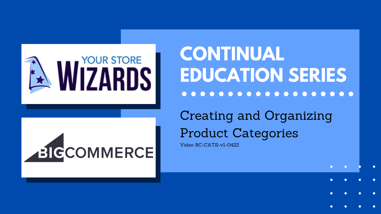 Training How to Create and Organize Product Categories